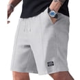 thumbnail image 2 of Mens Casual Shorts Loose Fit Comfy Summer Vacation Beach Shorts with Pockets Drawstring Travel Short Pants Gray XXXL(XXXL), 2 of 9