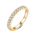 thumbnail image 1 of Alianza de boda IMOLOVE Moissanite de plata 925 chapada en oro de 18 quilates, 1 of 7