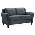 thumbnail image 3 of LifeStyle Solutions Harvard 2 Piece Loveseat and Accent Chair Set in Dark Gray, 3 of 9