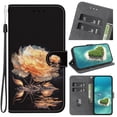 thumbnail image 1 of Compatible with Motorola Moto Edge 30 Neo Flower Painted PU Leather Wallet Case with Card Slots Cover, 1 of 5
