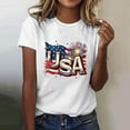 thumbnail image 2 of VerPetridure Patriotic Shirts for Women American Flag Shirt 4th of July Short Sleeve Crew Neck Graphic Tee USA Star Stripes Tops, 2 of 5