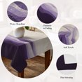 thumbnail image 5 of Purple Beige Ombre Table Cloth Waterproof Tablecloths, Minimalist Ocean Waves Linen Tablecloth Dining Table Cover for Kitchen Party Tabletop Outdoor, Rectangle Tablecloth 54x108 Inch, 5 of 9