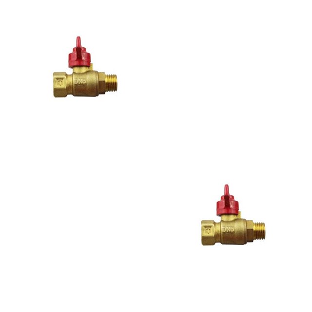 Yuarrent Válvula de bola de latón con mango giratorio, balcón, cocina, manguera de agua, conector roscado, interruptor, accesorios de ajuste de Type1 NO1 Yuarrent CBP226166