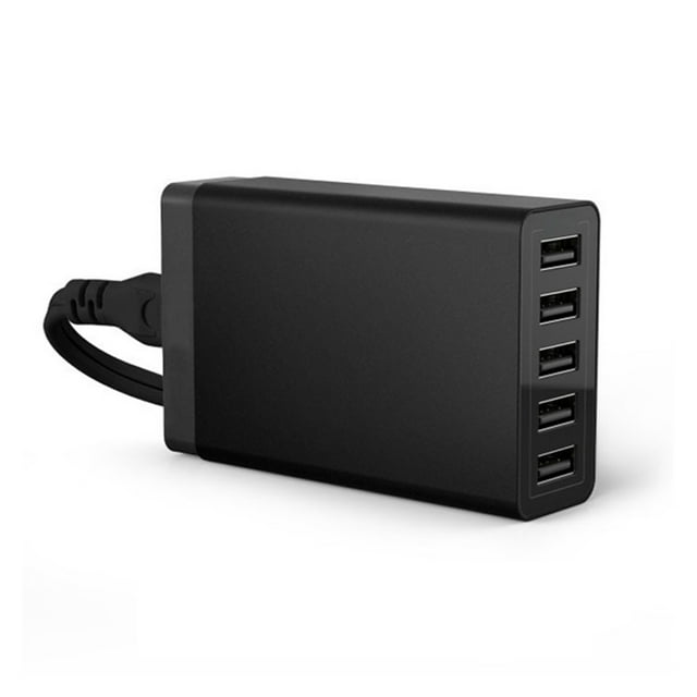 50W Multi USB Charger 10 Ports Charger Station Multile Port Device Fast Charge 5V 10A Compatible With Phone, Tablet And Cell Phone ,Easy to Use