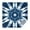 Blue Tie Dye, variant on Rainbow Tie Dye Mandala Pattern Square Tablecloth,Waterproof Square Table Cover,Wipeable Spillproof Washable Table Cover for Home Kitchen Party Decor 42"X42"(107x107cm)