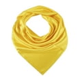 thumbnail image 1 of Daffodil Pure Silk Scarf | Ivory, Lemon Yellow, Gold | Small Head Scarf Or Large Square Shawl | Solid Colour Collection, 1 of 5