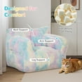 thumbnail image 2 of Pamapic Multicolor Corduroy Foam Bean Bag Chair, 2 of 8