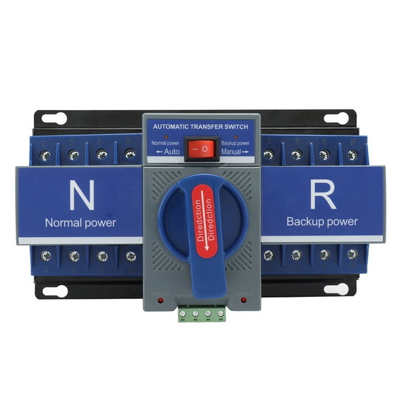 Interruptor De Transferencia Automática De Doble Potencia, Protección Contra Sobrecarga Interruptor De Doble Potencia Carcasa De PC AC230V 4P Para Banco