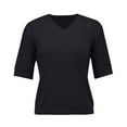thumbnail image 4 of Tshirts for Women's Round Neck Short Sleeved Loose T Shirt with A Knit Bottom Short Top Fashion Clothing, 4 of 6
