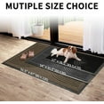 thumbnail image 5 of Heavy Duty Door mat Outdoor Indoor Entrance, Non Slip Welcome Mat, Natural Rubber Floor Mat for Entryway, , Garage, Porch, 32"x47", Black, 5 of 6