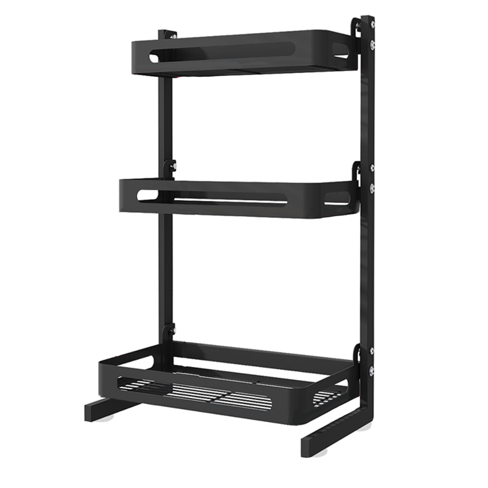 Spice Rack Organizer 3 Tier Countertop Organizer Utensil Holder Freestanding Shelf Organizer For Jars Bottles Cutlery Chopping Board With 3 Hooks Walmart Com Walmart Com