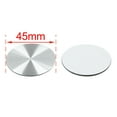 thumbnail image 2 of 45mm Silver Tone Car Wheel Center Hub Cap Sticker Emblem Badge Decal Description 4pcs, 2 of 3