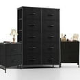 thumbnail image 6 of 10+2 Drawer Storage Cabinet, Heavy-Duty Organizer with Hardwood Top & Metal Frame, Vertical Space-Saving, Standalone or Combined, for Bedroom Office Workspace, 6 of 15