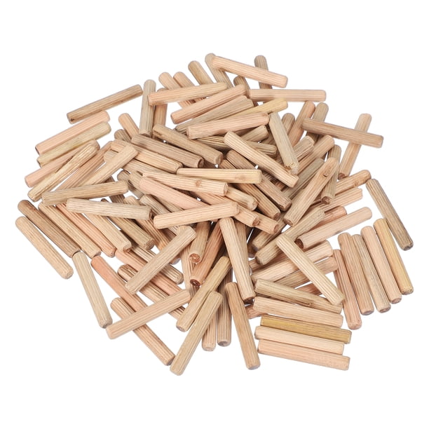 Uxcell Clavos de Madera 5/16" x 2" Varillas Rectas de Madera para DIY 120 Pcs