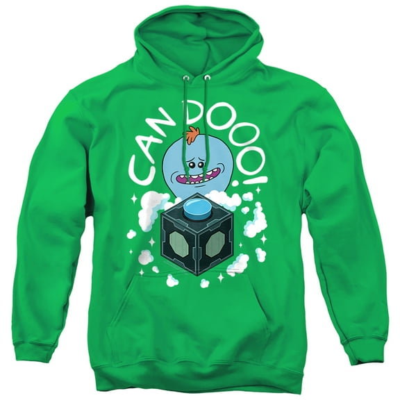 Rick and Morty Can Do Unisex Adult Pull-Over Hoodie, Kelly Green, Small
