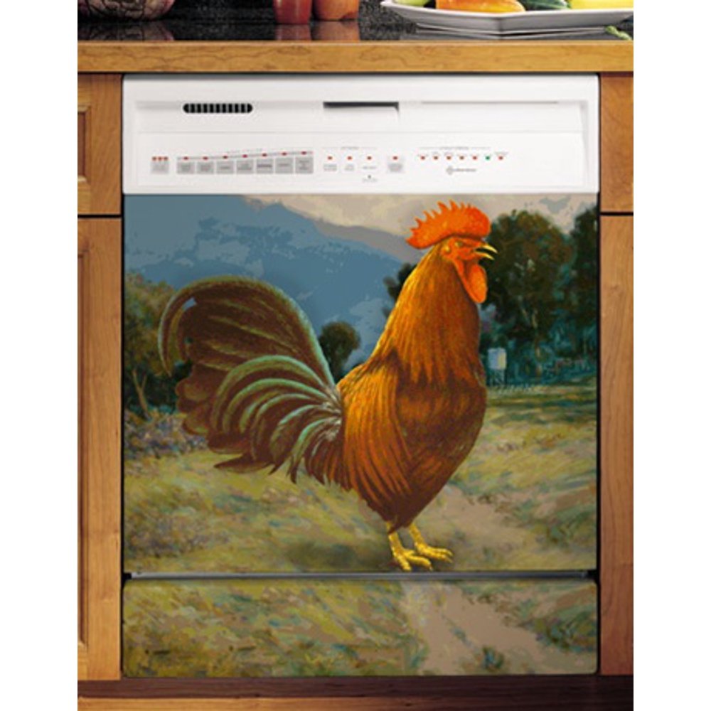 Appliance Art Rooster Dishwasher Cover Chicken Farmhouse Kitchen
