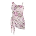 thumbnail image 7 of SEANATIVE Girls One-Piece Swimsuits with Mesh Cover-up Skirt One-Piece Bathing Suits Back Cutout Stylish Stretch Swimwear for Kids Teenagers, Size 13-14, Pink Violet Rose, 7 of 7