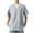 hgg171-Gray, variant on Mens Solid Color Mock Layer Short Sleeve Tee Two Tone Design Casual Cotton Fabric Fashion Forward Round Neck Top