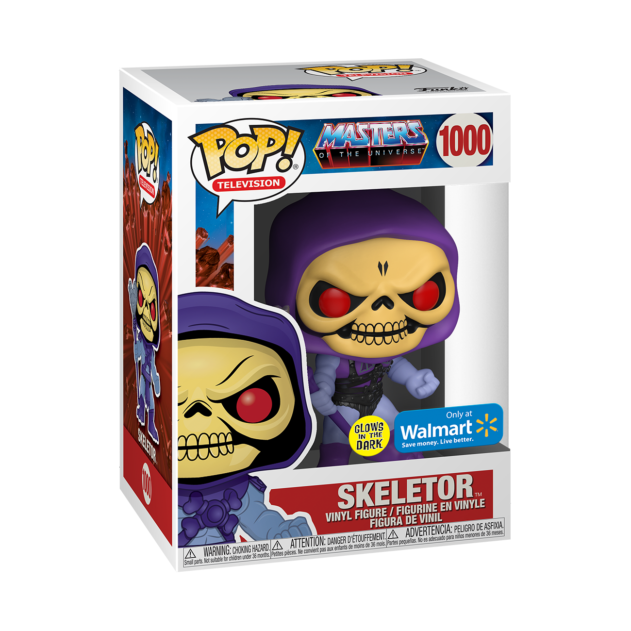 Funko POP! & Tee: Masters of the Universe - Skeletor (Glow) - Extra