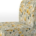 thumbnail image 4 of Designart "Graceful Yellow Beige Garden I" Yellow Floral Upholstered Accent Chair - Cottage Arm Chair For Bedroom, 4 of 5