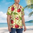 thumbnail image 5 of Bixox Men's Hawaiian Shirts Men's Cherries and Ladybirds Print Short-Sleeve Shirt-Medium, 5 of 8
