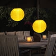 thumbnail image 3 of Lámpara Lámpara de linterna solar LED de 25 cm Luz colgante impermeable para patio al aire libre (Amarillo) Ndcxsfigh Nuevos Originales, 3 of 9