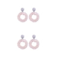thumbnail image 4 of Qarigey Pendientes de gota hechos a mano para mujer, aretes tejidos exquisitos y elegantes Type4 NO4, 4 of 6