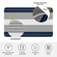 thumbnail image 3 of Navy Blue Grey Stripe Door Mat Indoor Outdoor, Modern Art Horizontal Striped Non Slip Welcome Mat with Rubber Backing, Absorbent Fabric Front Door Mats Entryway Rug for Home Patio Entrance 24"x36", 3 of 9