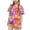 Hot Pink, variant on Girls Outfit Sets, Crew Neck Printed 2PC Short Sleeve T-Shirts and Shorts Sets Pink Size 6 T