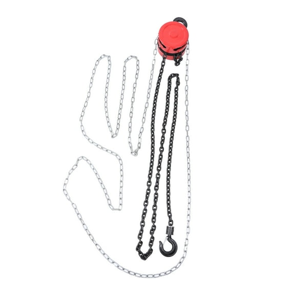 2200Lbs Manual Chain Hoist 10ft Lift Height 1 Ton Heavy-Duty Steel Construction for Warehouses, Construction and Automotive Repair