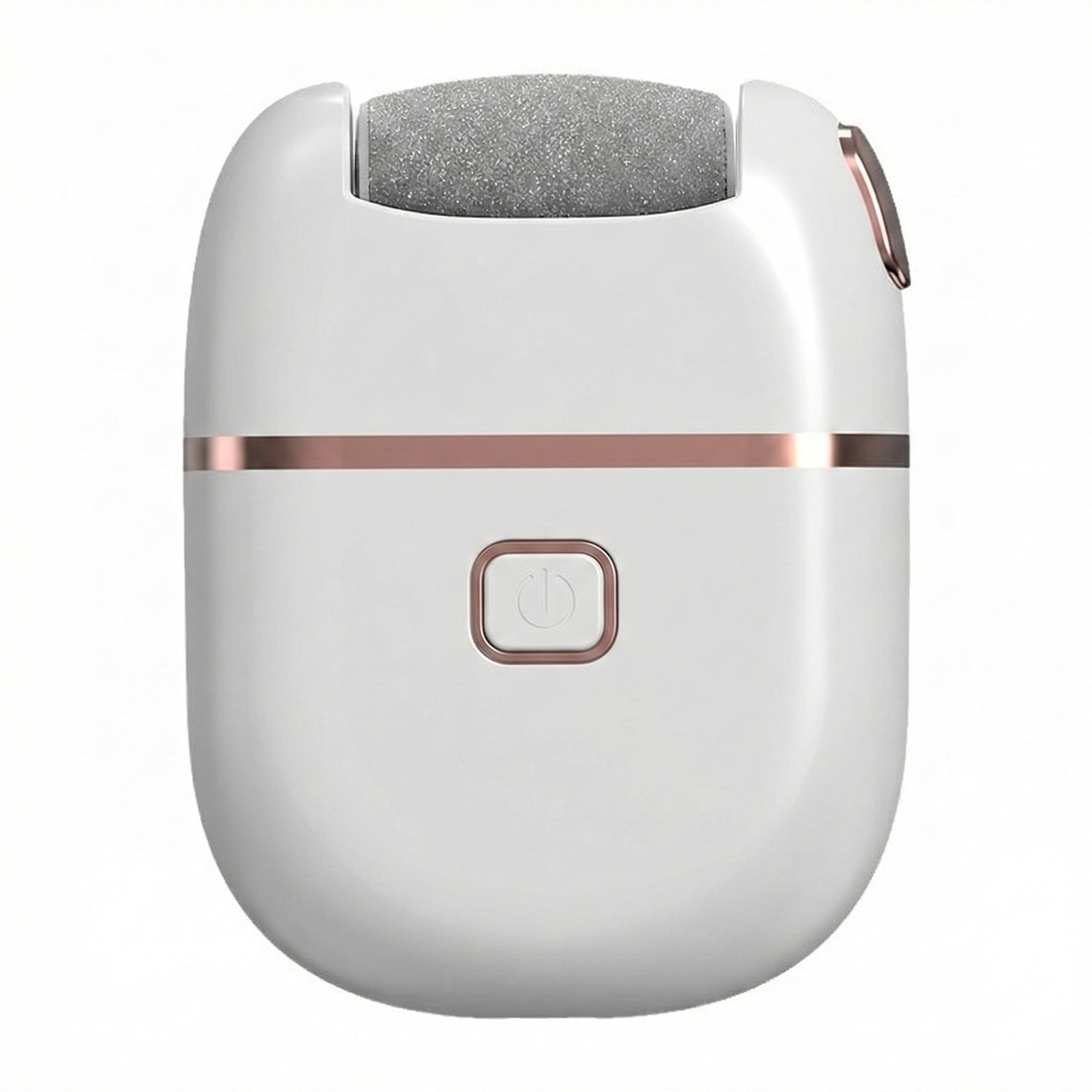 EXLEAF Electric Foot Exfoliator,Callus Remover for Feet with Sanding Wheel,Portable Electric Foot File for Dead Skin,Type-C Rechargeable,White