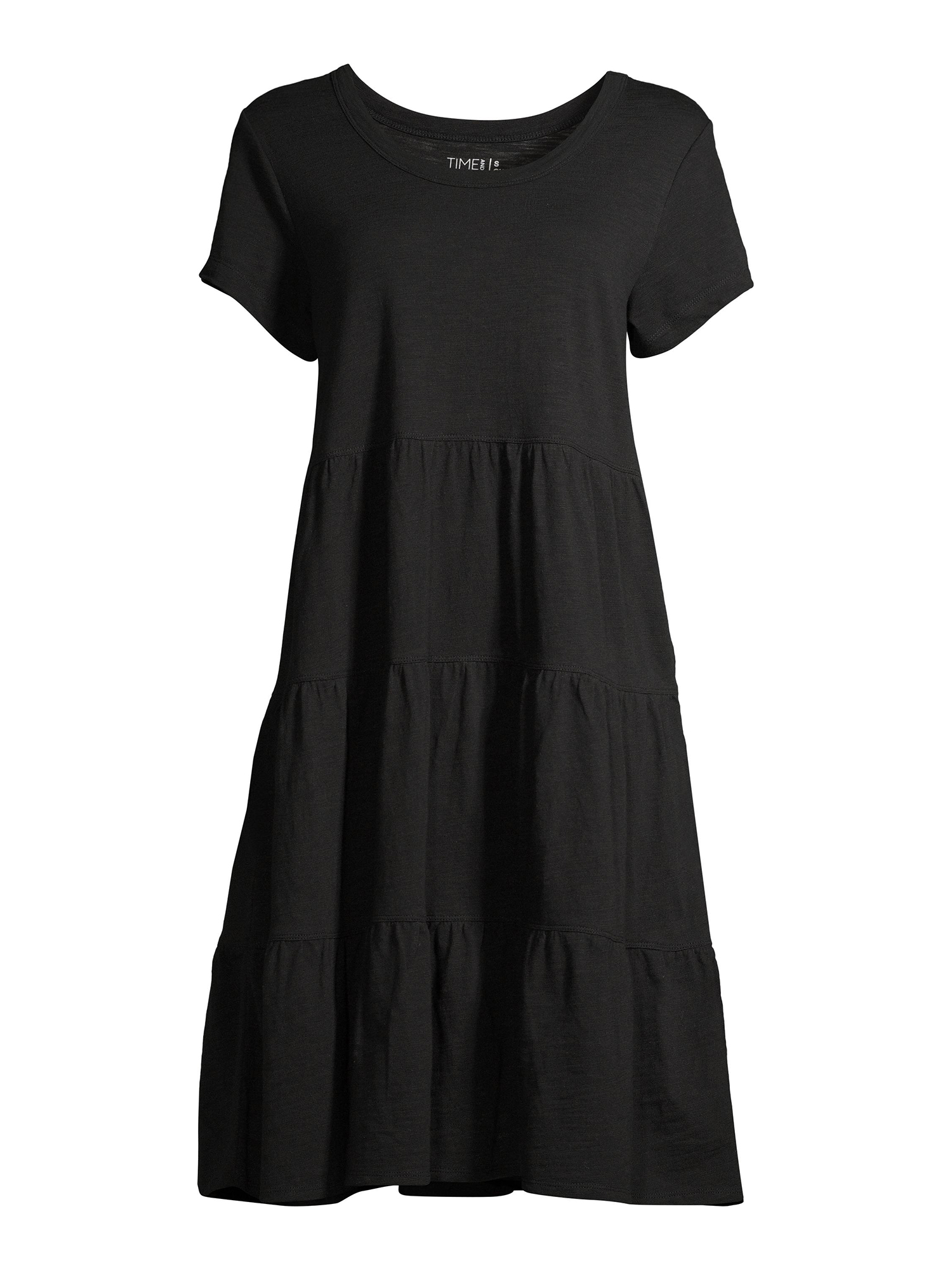 Time and Tru Women's Tiered Knit Dress - image 3 of 6