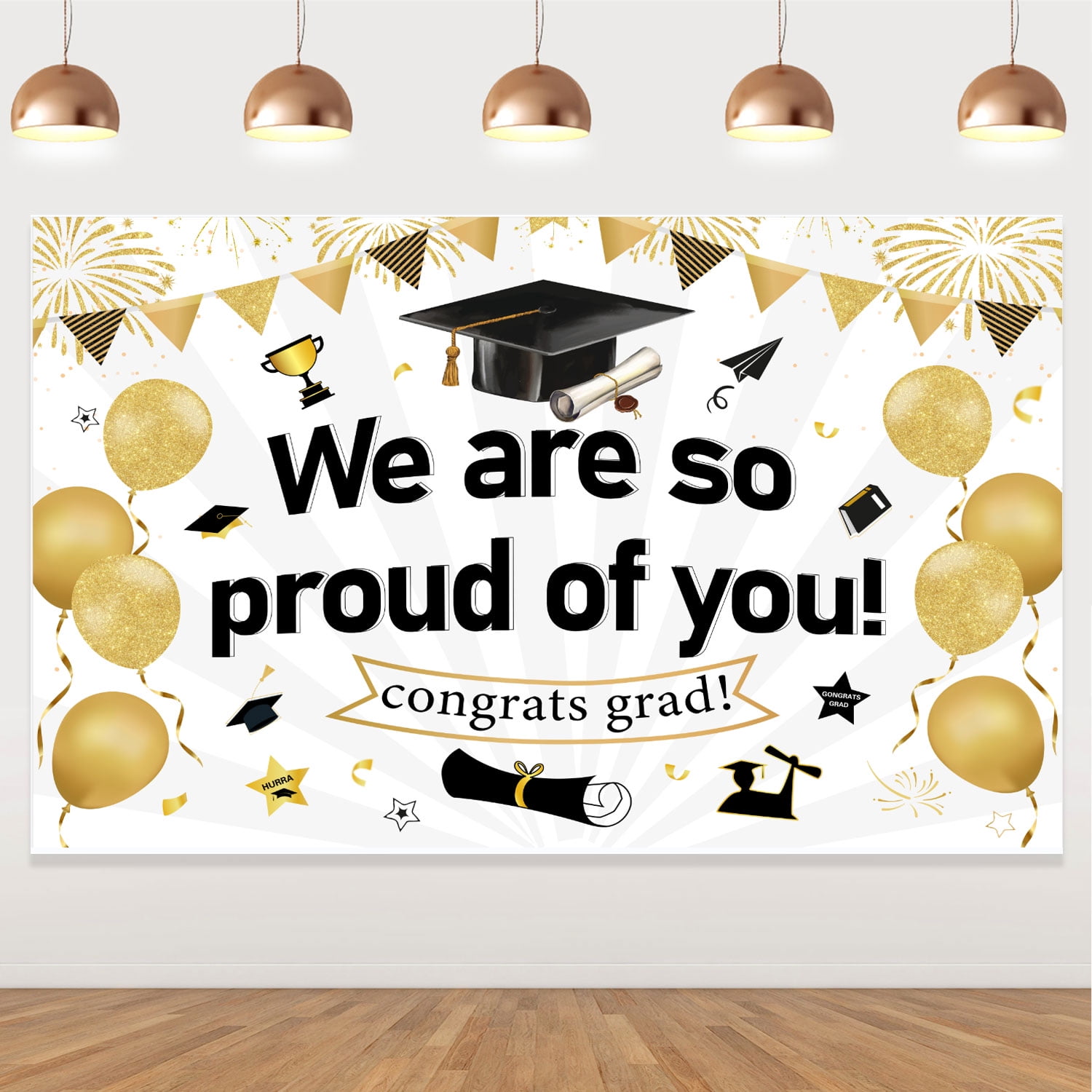 We Are So Proud Of You Banner Graduation Banner Graduation Backdrop