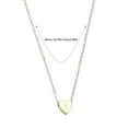thumbnail image 4 of (2-Pack) Rinsvye 26 initial Heart Shape Dainty Pearl Necklace Alphabet Necklace for Women Diamond Heart Necklace Necklaces for Women A Z 26 Alphabet initial Gold Necklaces for Women Heart Necklace G, 4 of 8