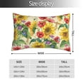 thumbnail image 2 of Balery Sunflower Cornflower Poppy Funda de Cojín Estampada, Regalos para Mujeres, Regalos de Amor para Ella, Regalos para Novia o Esposa, Funda de Almohada-20"x30", 2 of 6