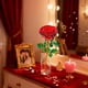 thumbnail image 5 of Adorno De Rosa De Cristal 1Pcs Crystal Rose Ornament Glass in Red for Valentine's Day Wedding Birthday Gift Keepsake 9.45x2.76" JASKFLY, 5 of 8