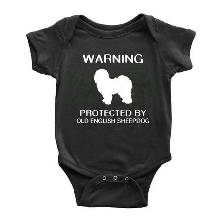 

Warning: Protected by A Old English Sheepdog Dog Funny Baby Bodysuit Newborn Clothes (Black 6-12 Months)