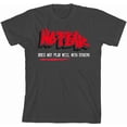 thumbnail image 3 of No Fear "Does Not Play Well with Others" Youth Charcoal Crew Neck Short Sleeve Tee-XS, 3 of 4