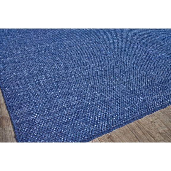Exquisite Rugs Bali Indoor/Outdoor Handmade Flatweave P.E.T. Yarn Blue Area Rug