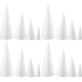 thumbnail image 3 of 16 Uds. De conos navideños, juguetes de dibujo, conos de espuma, conos blancos decorativos, conos blancos para jardín de infancia, 3 of 7