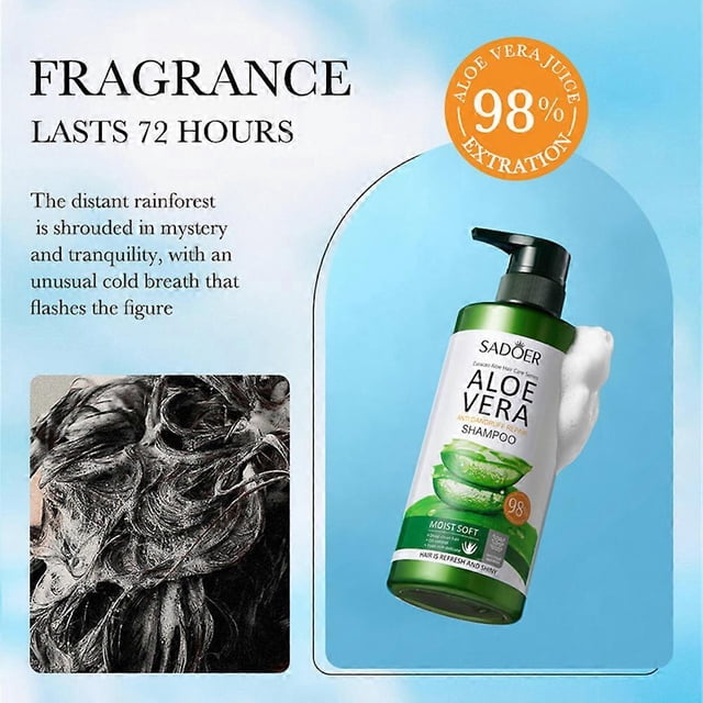 1/2/3PCS Anti Dandruff Shampoo Aloe Antis Dandruff Repair Shampoo Dandruff Shampoo