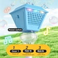 thumbnail image 4 of Electric Bubble Torch, Garden Bubble Machine, Outdoor Party Bubble Lamp, Large Bubble Output, Blue LED Lights, Ideal for Camping, Festivals, Backyard Fun (Blue), 4 of 8