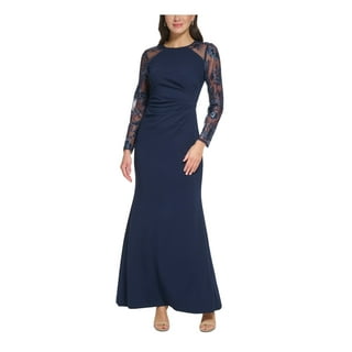 sachin and babi light blue dress Eliza J Petite One-Shoulder Sequin High-Low Dress main image 1