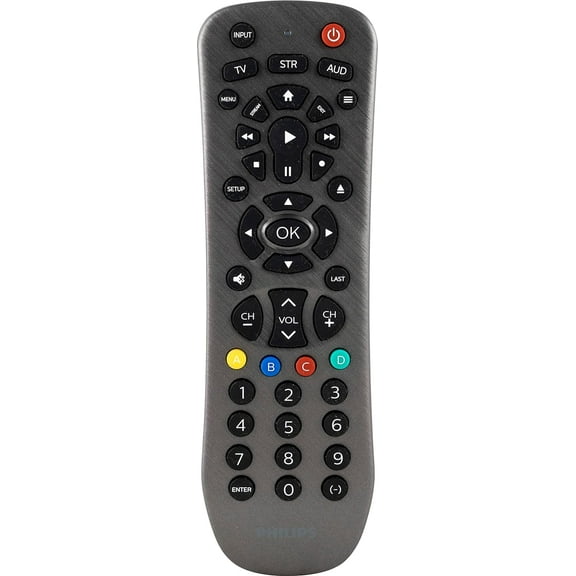Philips 3-Device Universal TV Remote Control in Brushed Graphite, SRP3229G/27