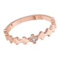 AFFY Round Cut White Cubic Zirconia Cluster Ring - 2.7 Cttw, 925 Sterling Silver With 14K Rose Gold Overlay