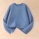 thumbnail image 4 of Blusas y camisas de manga larga con cuello redondo para niño, color liso, cuello redondo, talla mediana, manga larga, informal, cómoda, blusa de poliéster para niños de cedro, 4 of 7