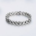 thumbnail image 1 of Anillo de corazón para mujer, bonita banda de corazón liso, delicado compromiso, promesa, anillos de boda, joyería, 1 of 5
