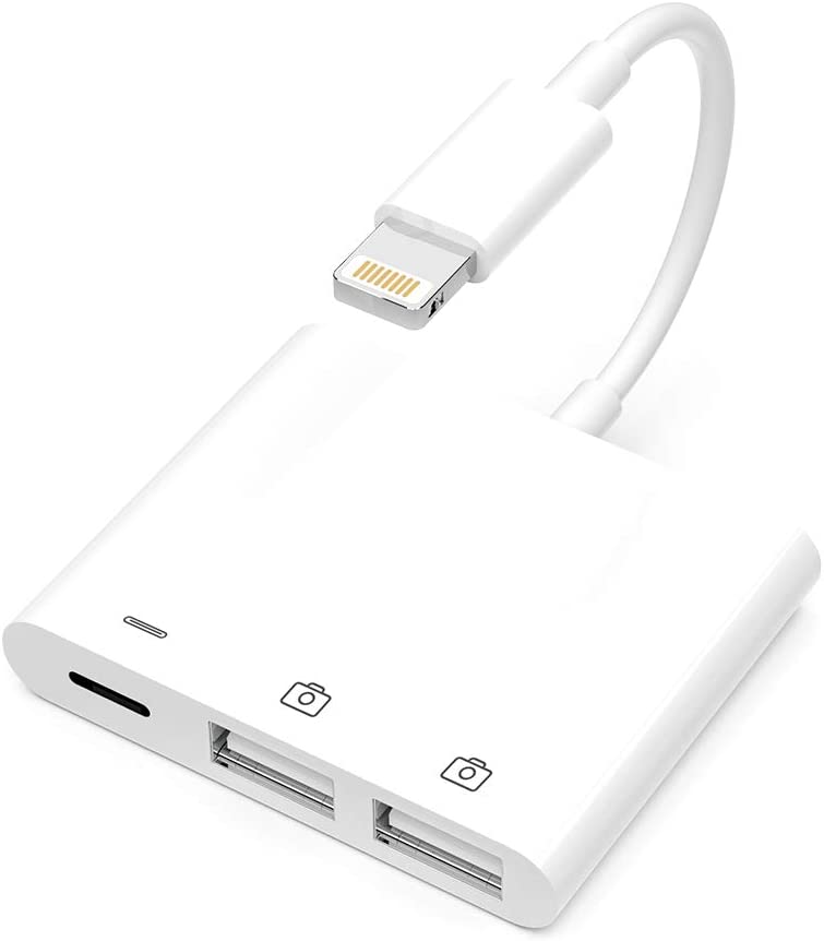 Apple Certified Lightning Male to USB Female Adapter OTG and Charger