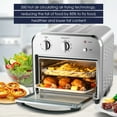 thumbnail image 6 of Air Fryer Toaster Oven, 10.5 Quart Airfryer Toaster Oven Combo, 1500W Large Air Fryers, Oilless Cooker Toaster with 2 Adjustable Knobs, 4 Accessories, Dishwasher Safe, ETL listed, Q4666, 6 of 8