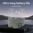 thumbnail image 4 of SYPVRY Silk Bluetooth Sleep Mask Wireless Sleep Headband Blackout Sleep Shade 16 Hrs Play Music Hands Free Call Women Men Sleep Aids, 4 of 9